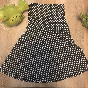 Forever 21 Black & White Polka Dot Mini Skirt